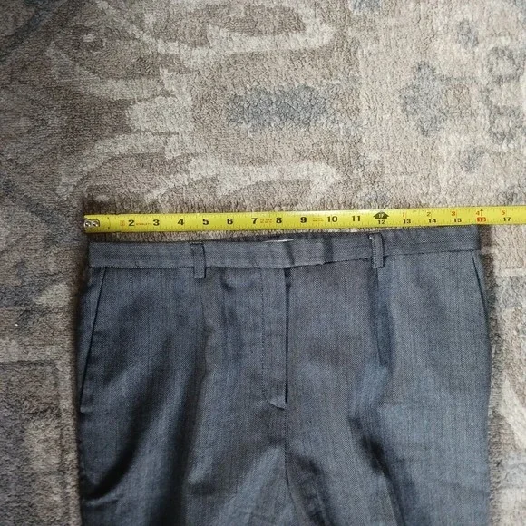 Pendleton 100% Wool Women’s 8 pants grey straight leg, dress pants, herringbone - Picture 5 of 9